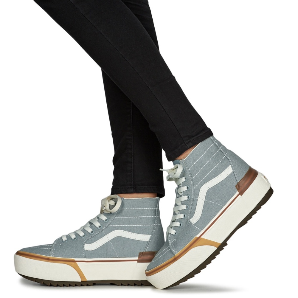 Vans Sk8 Hi Tapered Stackform Blue Gray High Top Sneakers - Worn Once!
